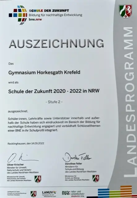 Auszeichnung als „Schule der Zukunft“