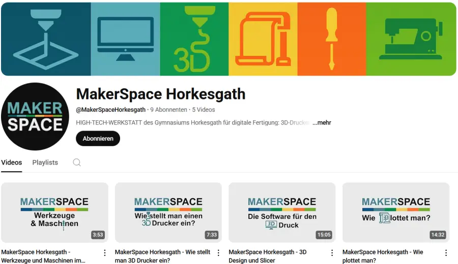 Der Horkesgath MakerSpace – jetzt mit eigenem YouTube-Kanal!