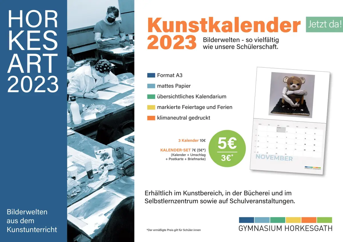 Er ist wieder da: unser Kunstkalender