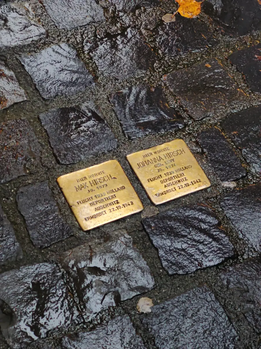 Erasmus+-AG reinigt Stolpersteine