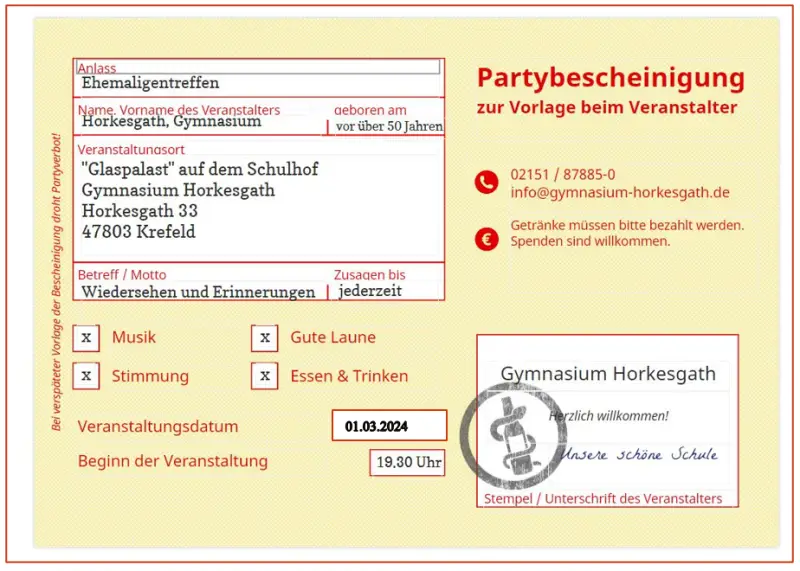 Herzliche Einladung an unsere Ehemaligen