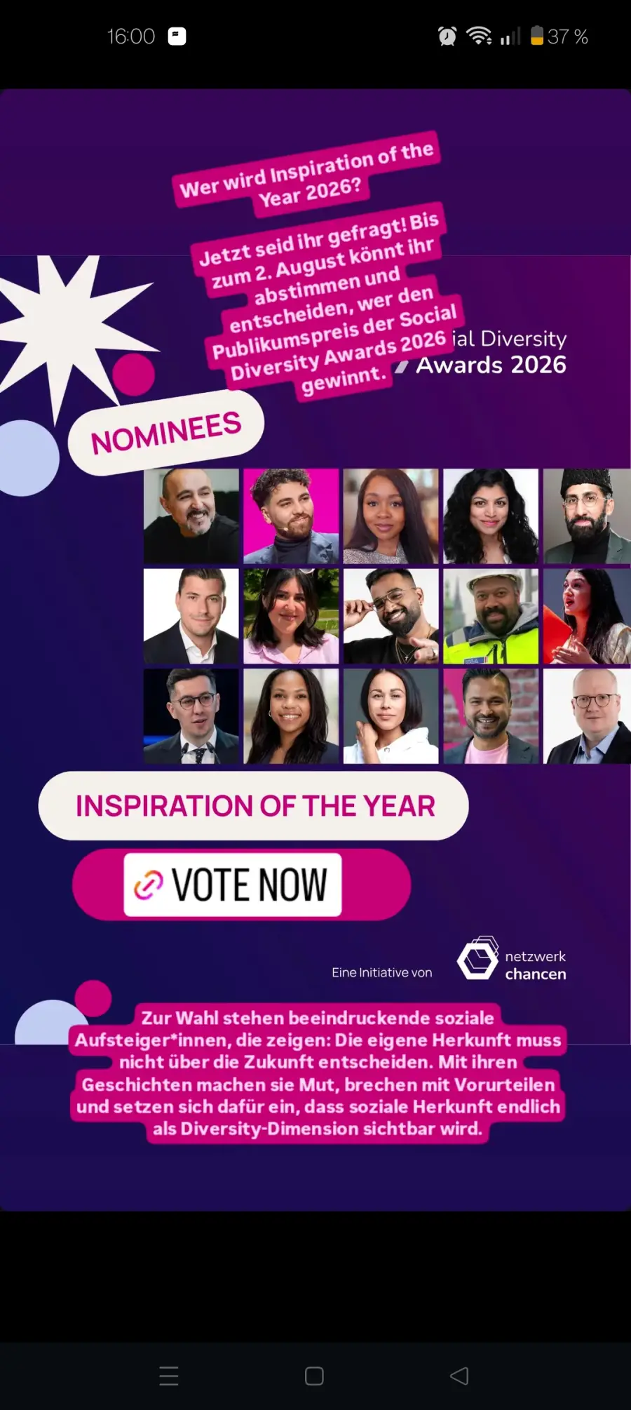 Inspiration of the year-Award