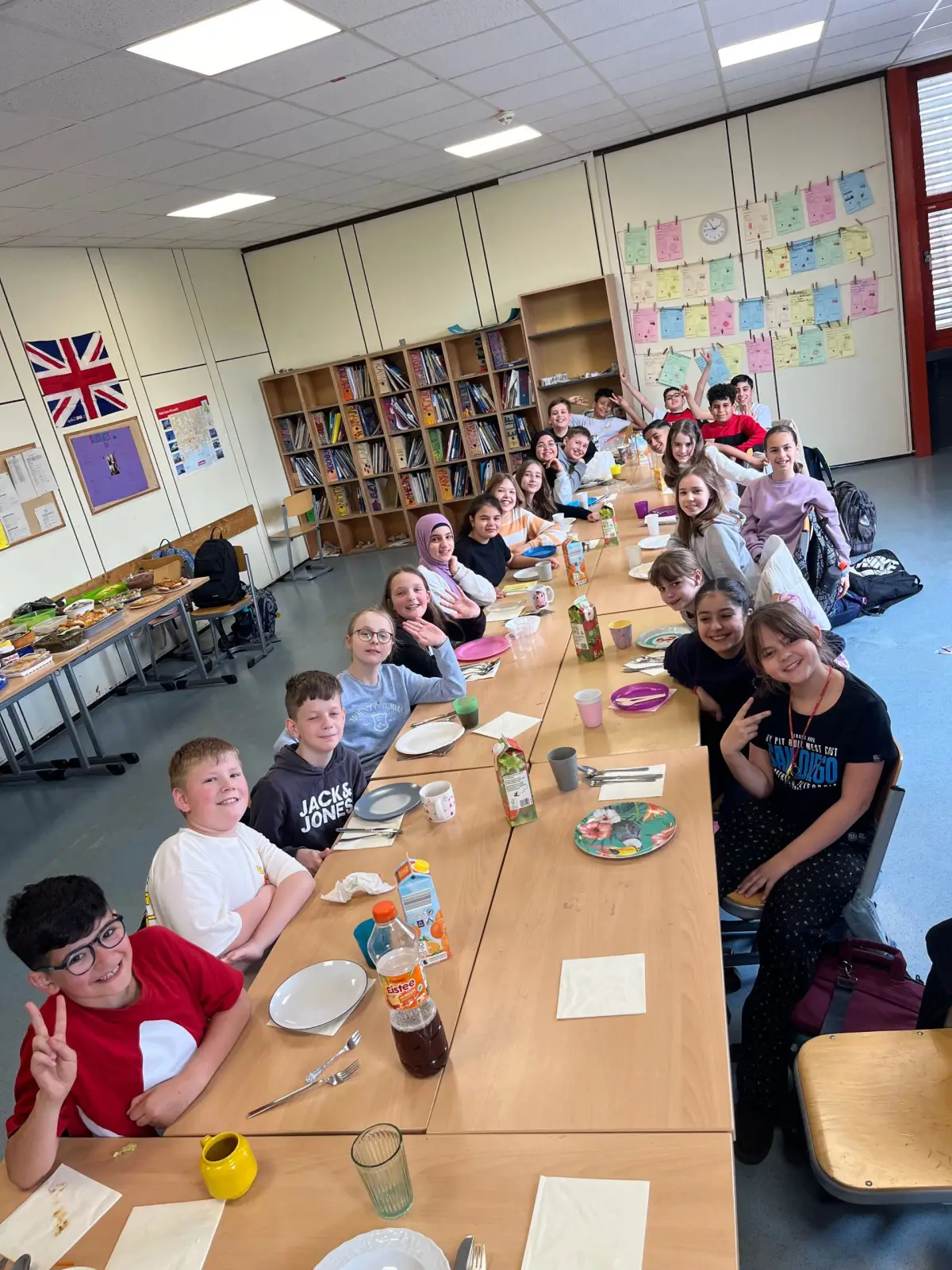 Internationales Buffet in Klasse 5