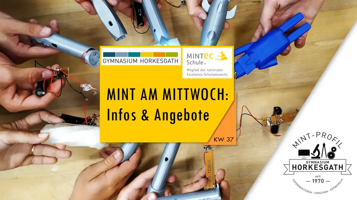 Newsletter &bdquo;MINT am Mittwoch&ldquo;: Entdecke die (MINT-Mach-)M&ouml;glichkeiten!