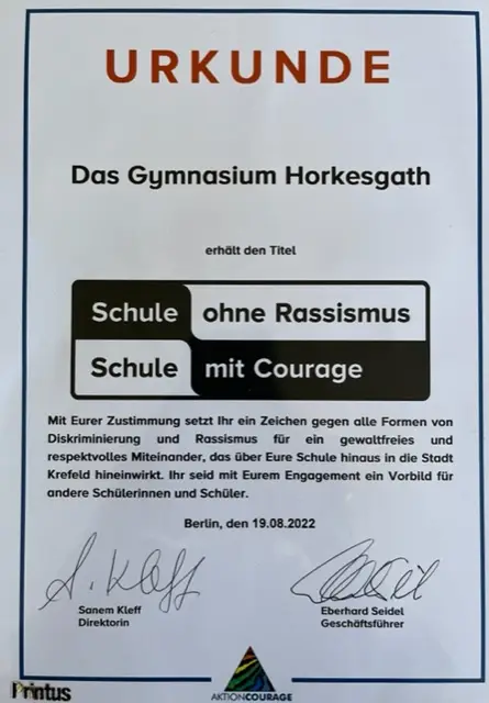 Schule ohne Rassismus – Schule mit Courage