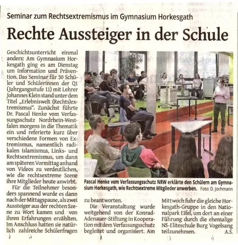 Seminar zum Rechtsextremismus