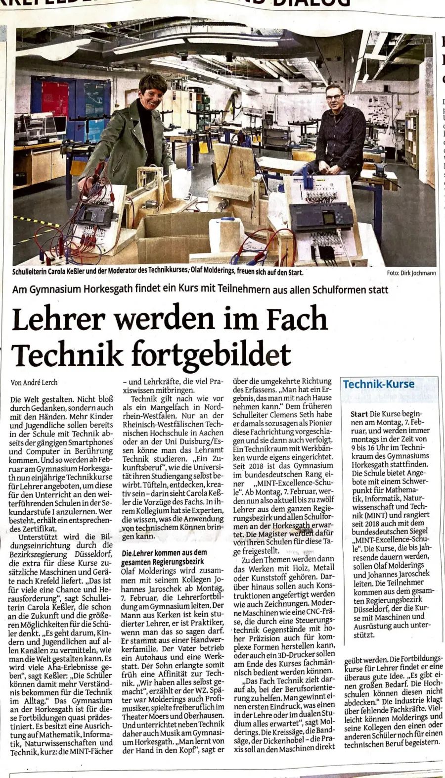 Start des Technik-Zertifikatskurses