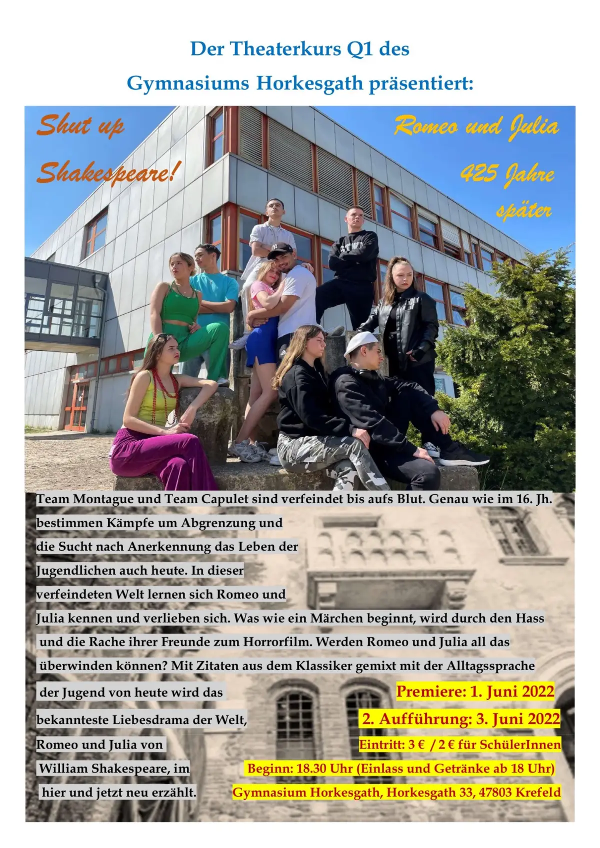 Theateraufführung: Shut up Shakespeare!