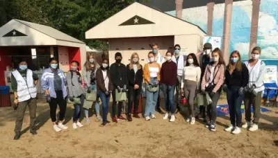 Unsere Sch&uuml;ler*innen engagieren sich f&uuml;r Sauberkeit in Krefeld